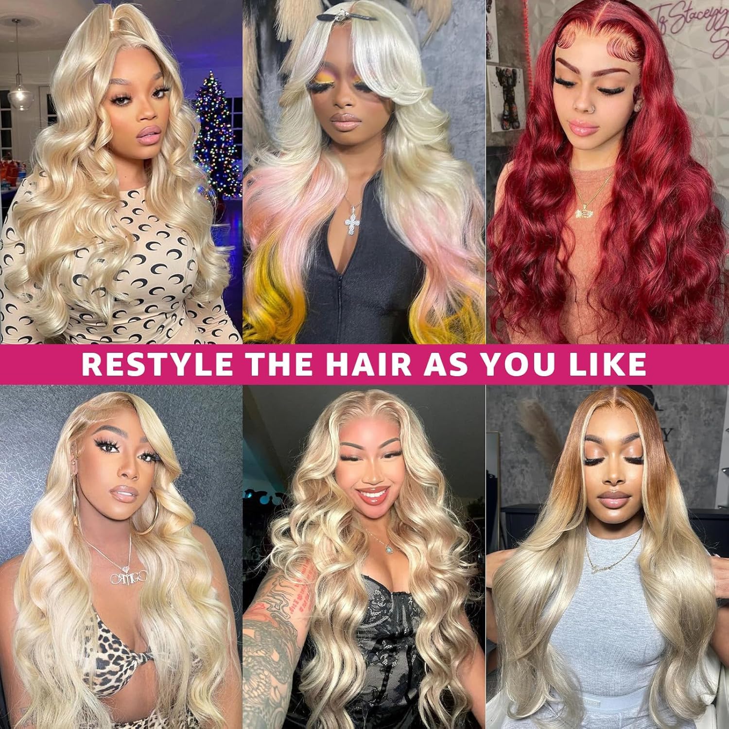 613 Body Wave Lace Front Wigs Human Hair Pre Plucked with Baby Hair 13X6 HD Lace Front Wig for Women Brazilian Virgin Body Wave Wig (34 Inch)