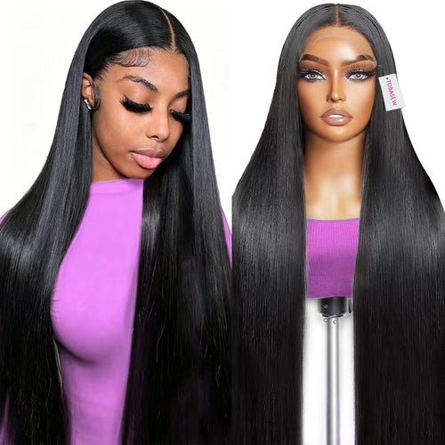 13X6 HD Lace Front Wigs Human Hair 200 Density Soft Silky Straight Human Hair Lace Frontal Wigs for Women Real 100% Virgin Hair Can Last 6-9 Months Life Straight Glueless Wigs Human Hair 28Inch